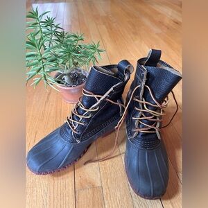 LL Bean Boots 8” Lace-up Waterproof Bottom UNISEX Women’s 7M, Men’s 5M BROWN RED